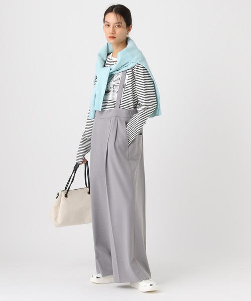 Elura（エルーラ）の「映えラクサロペット/634731（サロペット/オーバーオール・レディース・ネイビー/ライトグレー/チェック・FREE）」の11枚目の写真