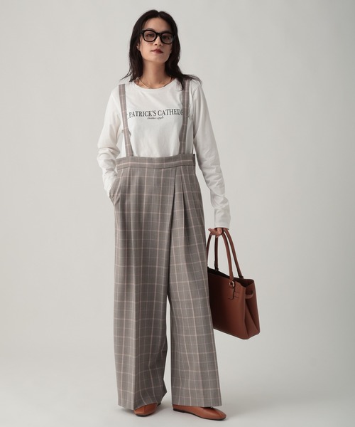 Elura（エルーラ）の「映えラクサロペット/634731（サロペット/オーバーオール・レディース・ネイビー/ライトグレー/チェック・FREE）」の13枚目の写真