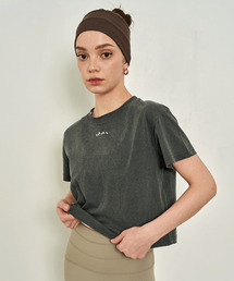 パクシロゴクロップTシャツピグメントグレー