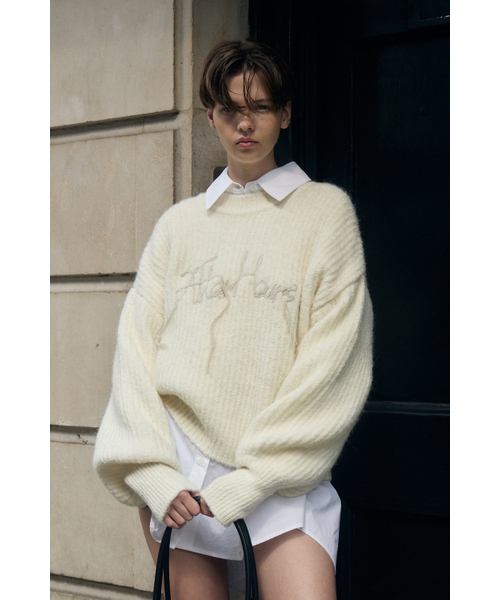 AFTERHOURS(アフターアワーズ)の「PUFF SLEEVE ALPACA KNIT TOP (IVORY)(ニット/セーター・レディース・その他・FREE)」の2枚目の写真