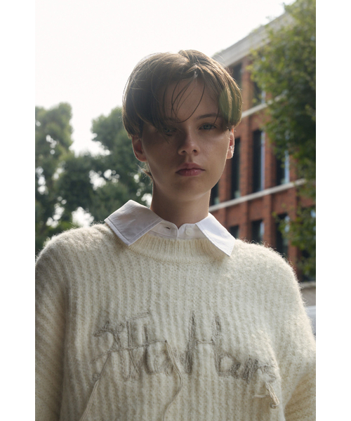 AFTERHOURS(アフターアワーズ)の「PUFF SLEEVE ALPACA KNIT TOP (IVORY)(ニット/セーター・レディース・その他・FREE)」の3枚目の写真