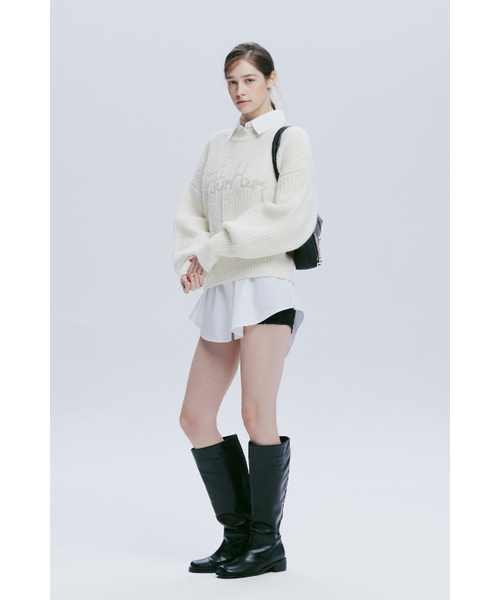 AFTERHOURS(アフターアワーズ)の「PUFF SLEEVE ALPACA KNIT TOP (IVORY)(ニット/セーター・レディース・その他・FREE)」の5枚目の写真