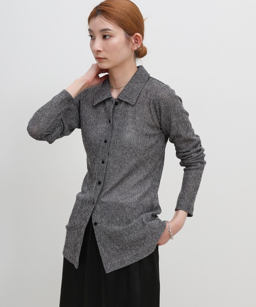 select MOCA(セレクトモカ)の「ボタンデザインポロメッシュカーディガン(カーディガン/ボレロ・レディース・ライトブラウン/チャコールグレー/ブラック・FREE)」の12枚目の写真