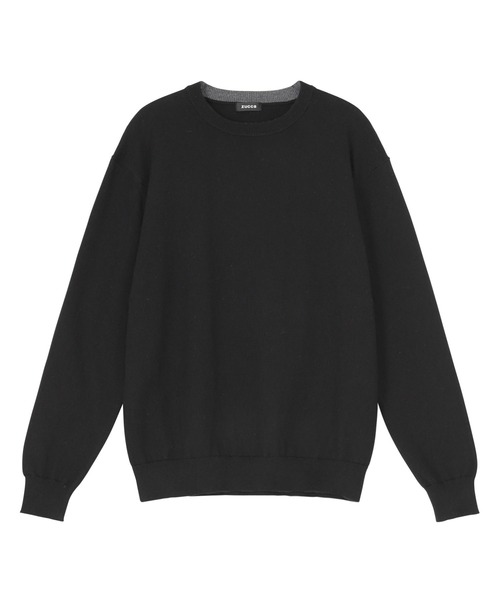 ZUCCa(ズッカ)の「COTTON CASHMERE KNIT / P(ニット/セーター・レディース・グレー/ブラック/ライトグリーン・M size/X-LARGE)」の2枚目の写真