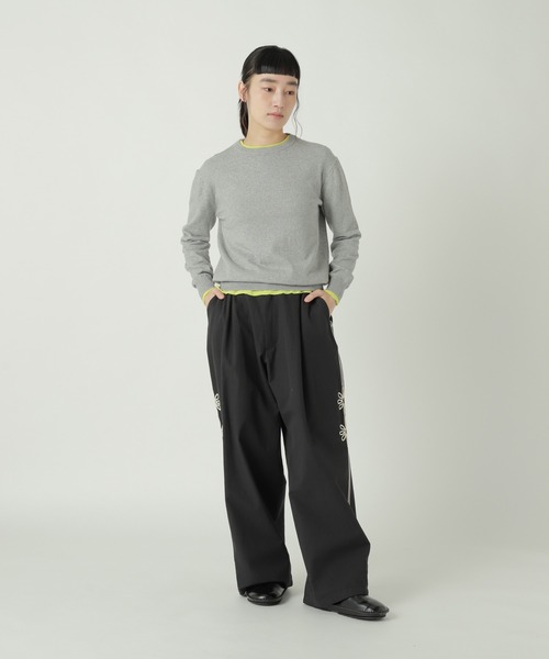 ZUCCa(ズッカ)の「COTTON CASHMERE KNIT / P(ニット/セーター・レディース・グレー/ブラック/ライトグリーン・M size/X-LARGE)」の6枚目の写真