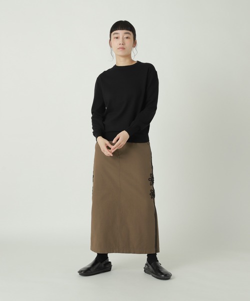 ZUCCa(ズッカ)の「COTTON CASHMERE KNIT / P(ニット/セーター・レディース・グレー/ブラック/ライトグリーン・M size/X-LARGE)」の4枚目の写真
