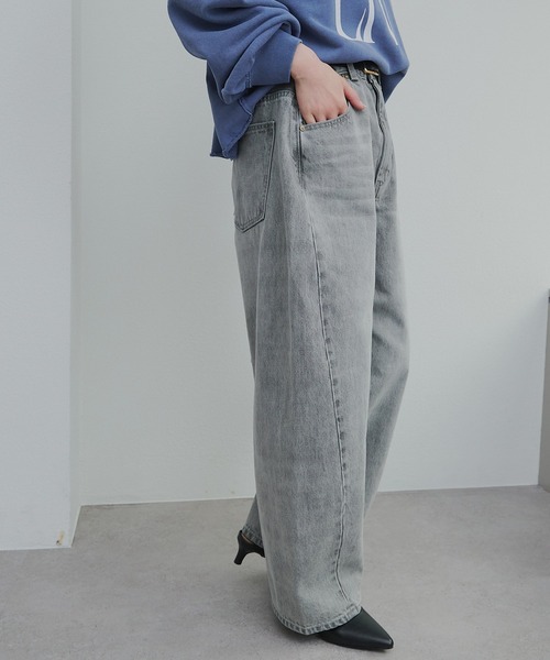 PUAL CE CIN（ピュアルセシン）の「セルビッチデニムワークパンツ（デニムパンツ・レディース・インディゴブルー/ブルー/グレー・FREE）」の20枚目の写真