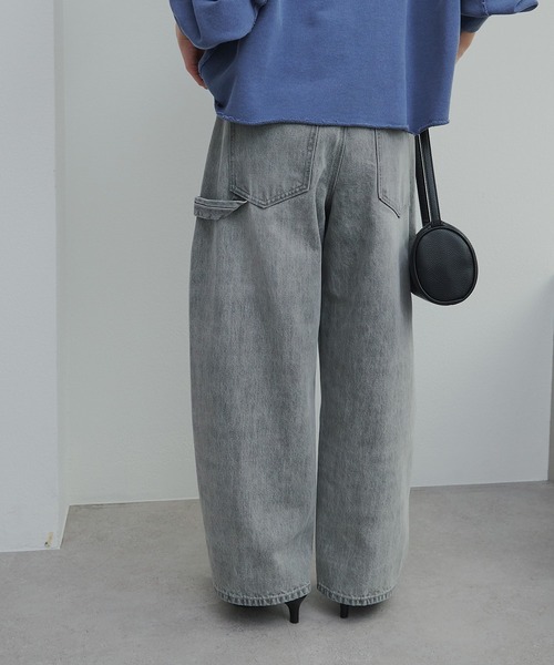 PUAL CE CIN（ピュアルセシン）の「セルビッチデニムワークパンツ（デニムパンツ・レディース・インディゴブルー/ブルー/グレー・FREE）」の21枚目の写真