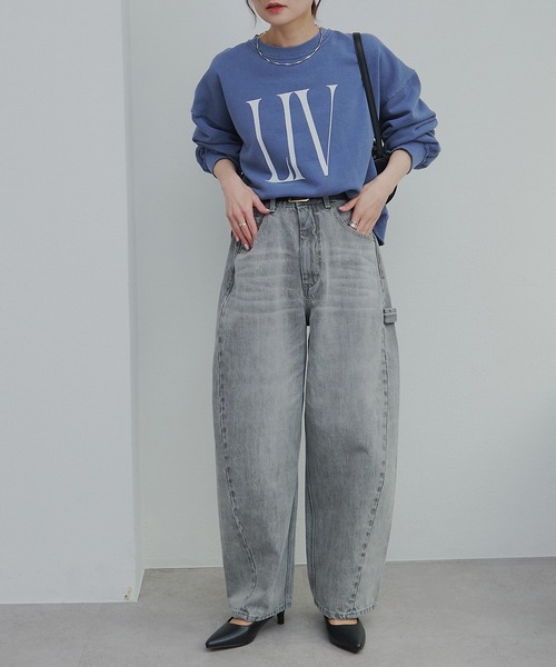 PUAL CE CIN（ピュアルセシン）の「セルビッチデニムワークパンツ（デニムパンツ・レディース・インディゴブルー/ブルー/グレー・FREE）」の22枚目の写真