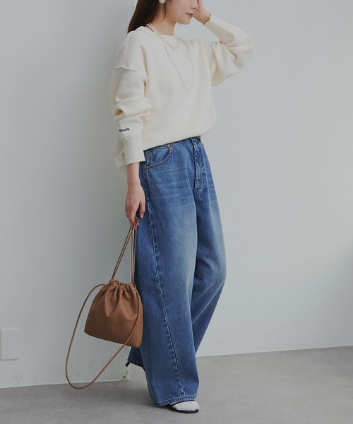 PUAL CE CIN（ピュアルセシン）の「セルビッチデニムワークパンツ（デニムパンツ・レディース・インディゴブルー/ブルー/グレー・FREE）」の17枚目の写真