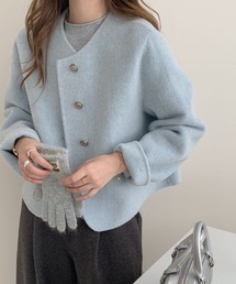 SallyLunn（サリーラン）の「ウールライクノーカラージャケット（ノーカラージャケット）」