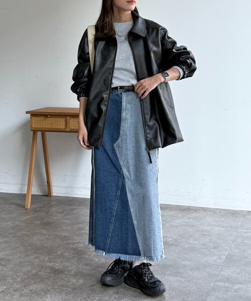 CPCM（シーピーシーエム）の「バルーンレザーブルゾン（ブルゾン・レディース・ブラウン/ブラック・FREE）」の11枚目の写真