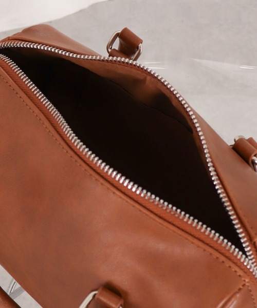 archives（アルシーヴ）の「チャーム付きボストンバッグ（ボストンバッグ・レディース・キャメル/アイボリー/ブラック・FREE）」の7枚目の写真