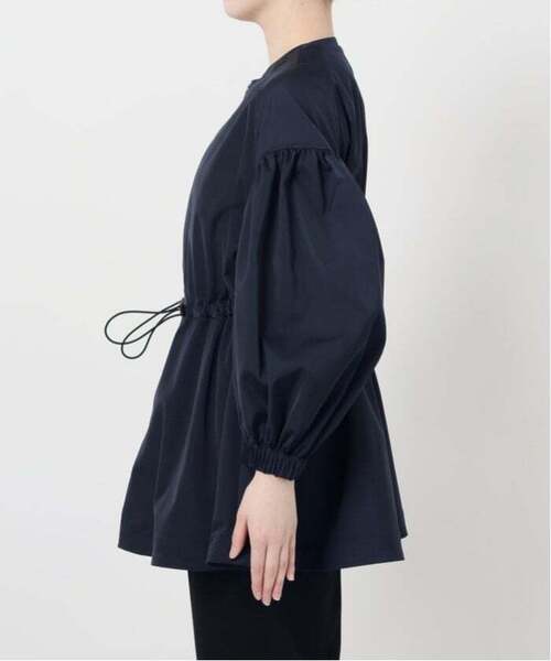 VERMEIL par iena（ヴェルメイユパーイエナ）の「《追加2》ノーカラーギャザーZIPブルゾン（その他アウター・レディース・ネイビー・FREE）」の13枚目の写真