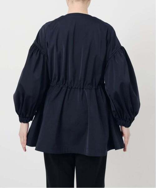 VERMEIL par iena（ヴェルメイユパーイエナ）の「《追加2》ノーカラーギャザーZIPブルゾン（その他アウター・レディース・ネイビー・FREE）」の14枚目の写真