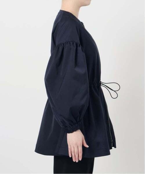 VERMEIL par iena（ヴェルメイユパーイエナ）の「《追加2》ノーカラーギャザーZIPブルゾン（その他アウター・レディース・ネイビー・FREE）」の15枚目の写真