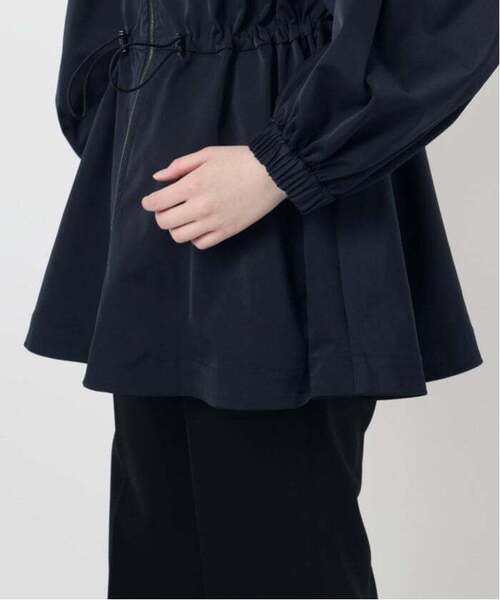 VERMEIL par iena（ヴェルメイユパーイエナ）の「《追加2》ノーカラーギャザーZIPブルゾン（その他アウター・レディース・ネイビー・FREE）」の17枚目の写真