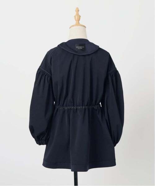 VERMEIL par iena（ヴェルメイユパーイエナ）の「《追加2》ノーカラーギャザーZIPブルゾン（その他アウター・レディース・ネイビー・FREE）」の22枚目の写真