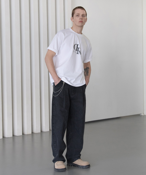 DECOROSO（デコローゾ）の「クールコットンビッグロゴ半袖Tシャツ[ホワイト]（Tシャツ/カットソー・メンズ・その他・01/02）」の14枚目の写真