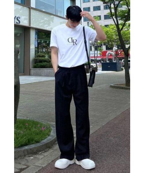 DECOROSO（デコローゾ）の「クールコットンビッグロゴ半袖Tシャツ[ホワイト]（Tシャツ/カットソー・メンズ・その他・01/02）」の9枚目の写真