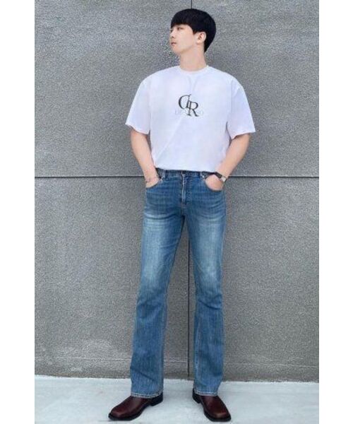 DECOROSO（デコローゾ）の「クールコットンビッグロゴ半袖Tシャツ[ホワイト]（Tシャツ/カットソー・メンズ・その他・01/02）」の3枚目の写真