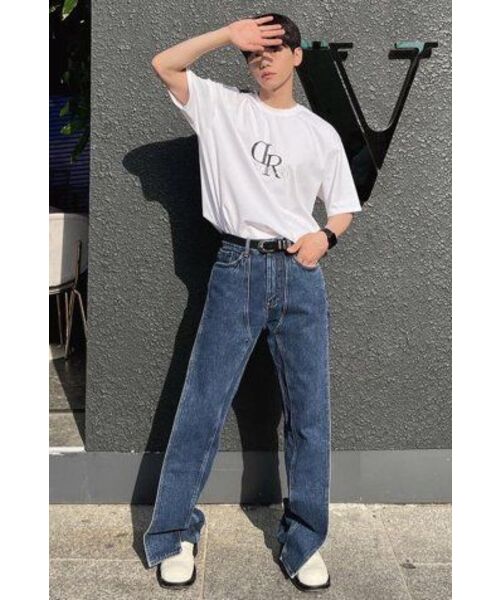 DECOROSO（デコローゾ）の「クールコットンビッグロゴ半袖Tシャツ[ホワイト]（Tシャツ/カットソー・メンズ・その他・01/02）」の6枚目の写真