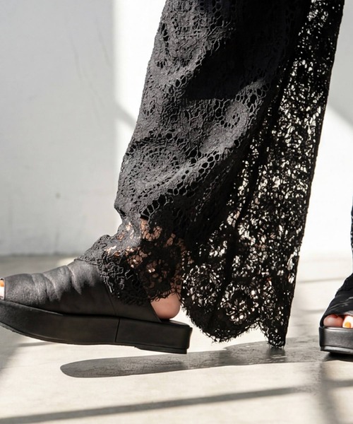 antiqua(アンティカ)の「レース ワイドパンツ(その他パンツ・レディース・ブラック・ONESIZE)」の7枚目の写真