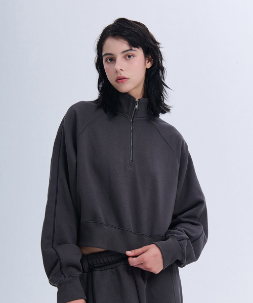 NINEZ（ナインゼット）の「パイピングハーフジップスウェットシャツ (2色)（その他トップス・レディース・その他・S/M）」の12枚目の写真