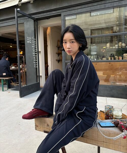 NINEZ（ナインゼット）の「パイピングハーフジップスウェットシャツ (2色)（その他トップス・レディース・その他・S/M）」の11枚目の写真