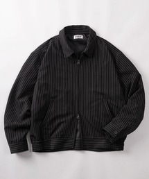 SlashDate（スラッシュデイト）の「【72】【PLES】TRストレッチ ダブルジップ ブルゾン スウィングトップ 無地/ストライプ セットアップ可能（ブルゾン）」