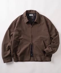 SlashDate（スラッシュデイト）の「【72】【PLES】TRストレッチ ダブルジップ ブルゾン スウィングトップ 無地/ストライプ セットアップ可能（ブルゾン）」