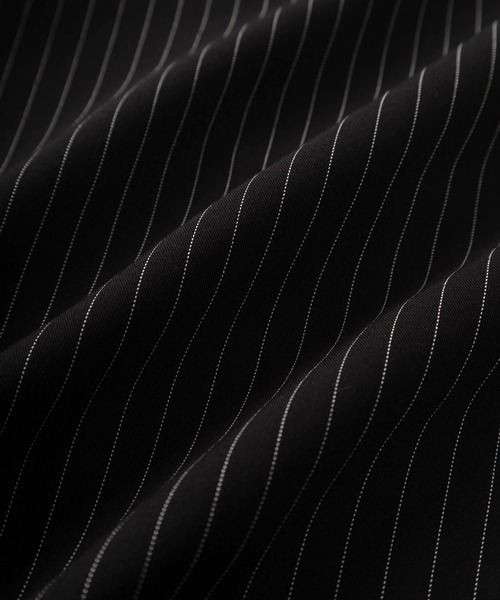 SlashDate（スラッシュデイト）の「【72】【PLES】TRストレッチ ダブルジップ ブルゾン スウィングトップ 無地/ストライプ セットアップ可能（ブルゾン・メンズ・ブラウン/ブラック系その他/ブラック・L/M）」の11枚目の写真