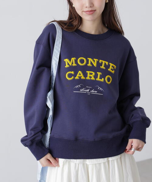 FREE'S MART（フリーズマート）の「◆フロッキーロゴ刺繍スウェット（スウェット・レディース・グレー/ホワイト/ピンク/ネイビー・FREE）」の3枚目の写真