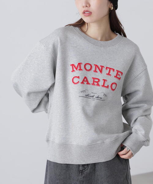 FREE'S MART（フリーズマート）の「◆フロッキーロゴ刺繍スウェット（スウェット・レディース・グレー/ホワイト/ピンク/ネイビー・FREE）」の7枚目の写真