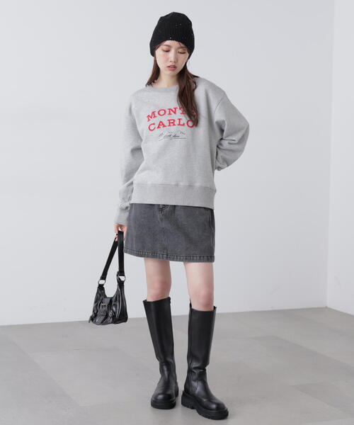 FREE'S MART（フリーズマート）の「◆フロッキーロゴ刺繍スウェット（スウェット・レディース・グレー/ホワイト/ピンク/ネイビー・FREE）」の8枚目の写真