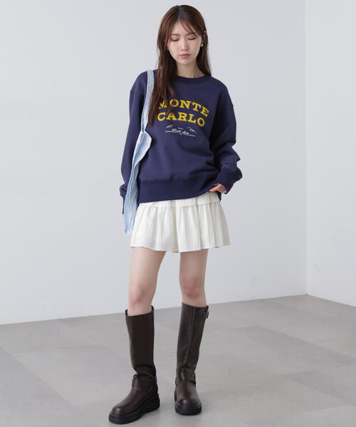 FREE'S MART（フリーズマート）の「◆フロッキーロゴ刺繍スウェット（スウェット・レディース・グレー/ホワイト/ピンク/ネイビー・FREE）」の11枚目の写真