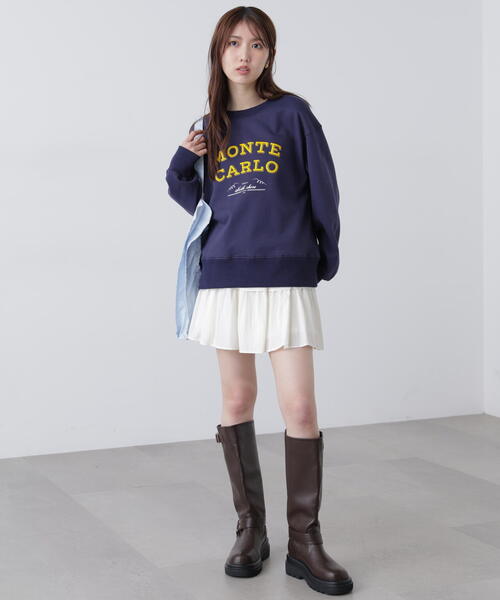 FREE'S MART（フリーズマート）の「◆フロッキーロゴ刺繍スウェット（スウェット・レディース・グレー/ホワイト/ピンク/ネイビー・FREE）」の12枚目の写真