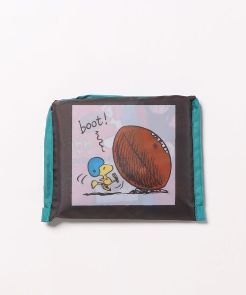 PEANUTS（ピーナッツ）の「【 PEANUTS 】 スヌーピー くるくるショッピングバッグA  26S1（エコバッグ/サブバッグ・レディース・カラフル/ライトブルー/オフホワイト・FREE）」の6枚目の写真