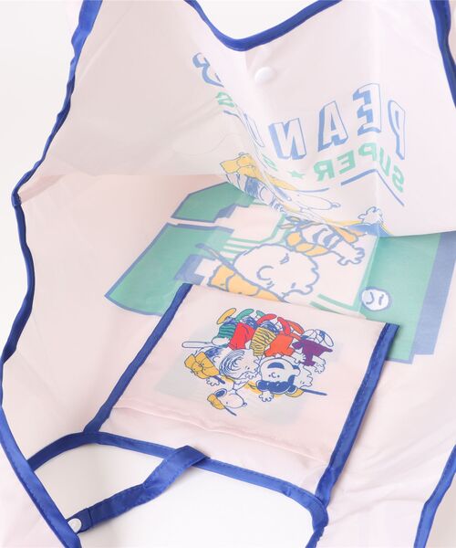 PEANUTS（ピーナッツ）の「【 PEANUTS 】 スヌーピー くるくるショッピングバッグA  26S1（エコバッグ/サブバッグ・レディース・カラフル/ライトブルー/オフホワイト・FREE）」の10枚目の写真