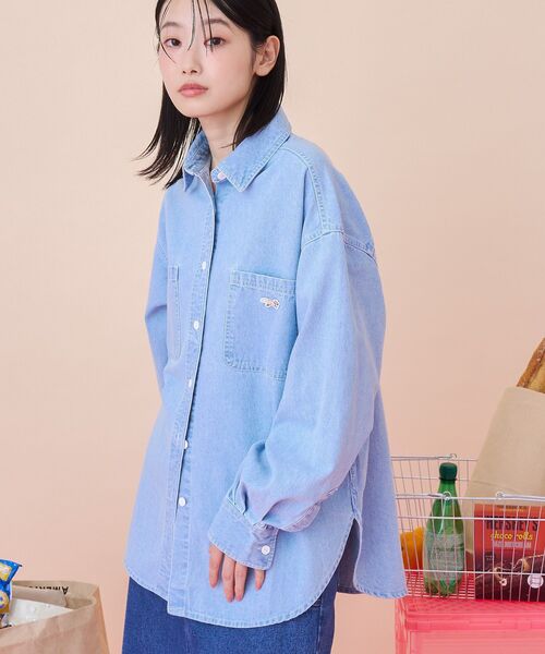 PENNEYS(ぺニーズ)の「【PENNEY'S】ワークシャツ(シャツ/ブラウス・レディース・チェック/ライトインディゴブルー・FREE)」の15枚目の写真