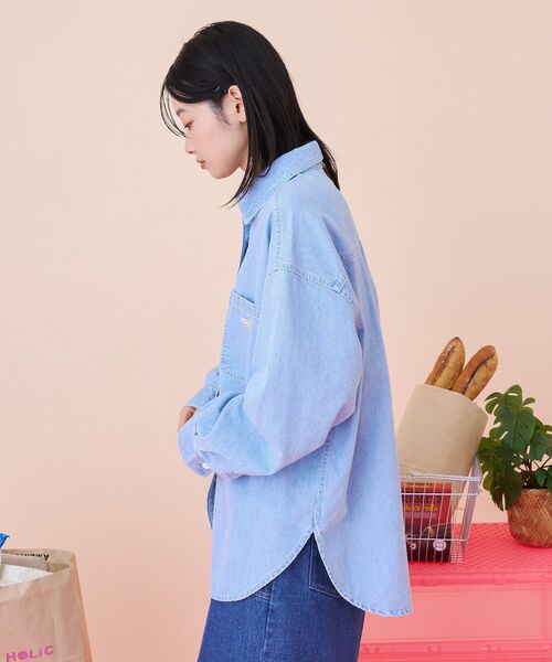 PENNEYS(ぺニーズ)の「【PENNEY'S】ワークシャツ(シャツ/ブラウス・レディース・チェック/ライトインディゴブルー・FREE)」の16枚目の写真