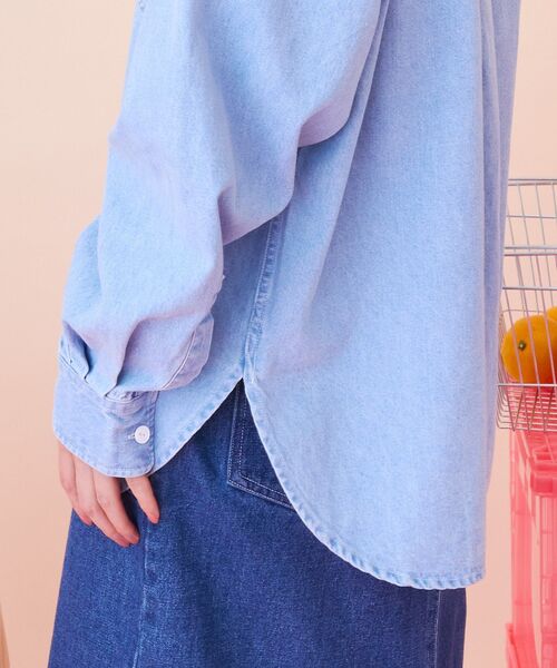 PENNEYS(ぺニーズ)の「【PENNEY'S】ワークシャツ(シャツ/ブラウス・レディース・チェック/ライトインディゴブルー・FREE)」の19枚目の写真
