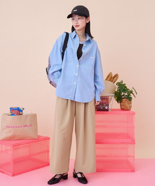 PENNEYS(ぺニーズ)の「【PENNEY'S】ワークシャツ(シャツ/ブラウス・レディース・チェック/ライトインディゴブルー・FREE)」の20枚目の写真