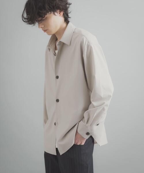 SENSE OF PLACE by URBAN RESEARCH(センスオブプレイスバイアーバンリサーチ)の「『ユニセックス』『イージーケア』カラールーズシャツ(シャツ/ブラウス・メンズ・ブラック/チャコールグレー/ライトブルー/ネイビー/ライトベージュ・MEDIUM/LARGE)」の11枚目の写真