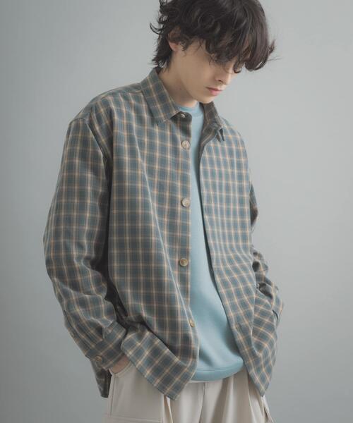 SENSE OF PLACE by URBAN RESEARCH(センスオブプレイスバイアーバンリサーチ)の「『ユニセックス』『イージーケア』カラールーズシャツ(シャツ/ブラウス・メンズ・ブラック/チャコールグレー/ライトブルー/ネイビー/ライトベージュ・MEDIUM/LARGE)」の20枚目の写真