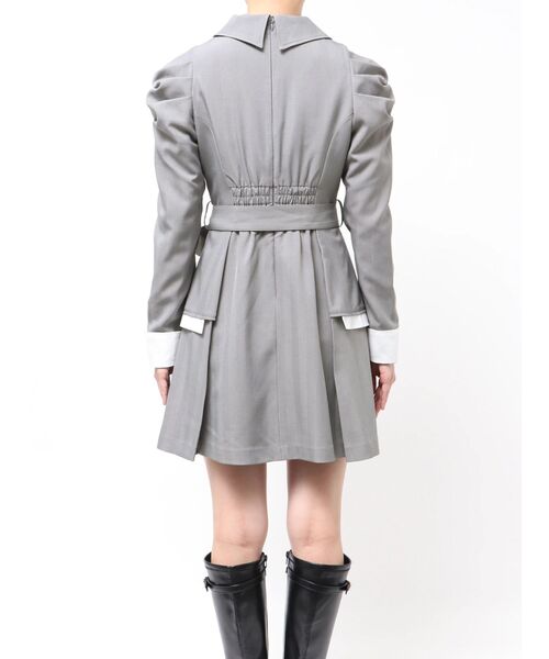 dazzlin（ダズリン）の「ビッグカラートレンチミニワンピース（ワンピース・レディース・グレー/ネイビー/ベージュ・MEDIUM/SMALL）」の20枚目の写真