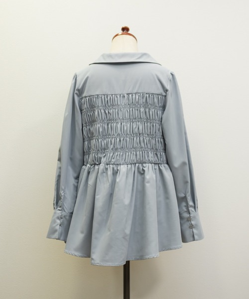 CLETTE(クレット)の「CLETTEオリジナルシャーリングフレアシャツ(シャツ/ブラウス・レディース・グレイッシュベージュ/チャコールグレー/ブルー・4L/3L/LL)」の20枚目の写真