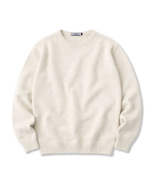 POLYGRAM（ポリグラム）の「コンフォートヘラシラウンドニット - 7COLOR（ニット/セーター）」