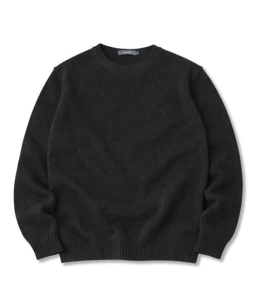 POLYGRAM（ポリグラム）の「コンフォートヘラシラウンドニット - 7COLOR（ニット/セーター・レディース・ブルー/ブラック/アイボリー/グリーン/キャメル/ネイビー/ラベンダー・FREE）」の17枚目の写真