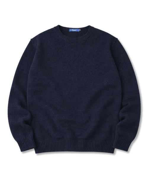 POLYGRAM（ポリグラム）の「コンフォートヘラシラウンドニット - 7COLOR（ニット/セーター・レディース・ブルー/ブラック/アイボリー/グリーン/キャメル/ネイビー/ラベンダー・FREE）」の13枚目の写真